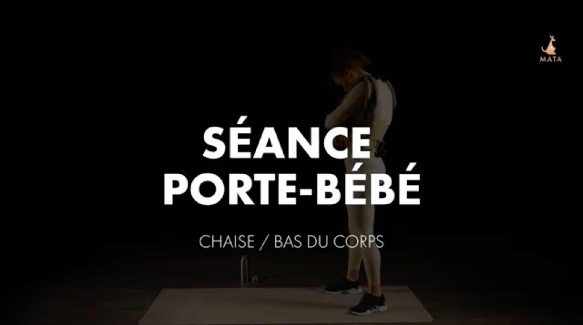 SÉANCE BAS DU CORPS AVEC PORTE-BÉBÉ (et chaise)